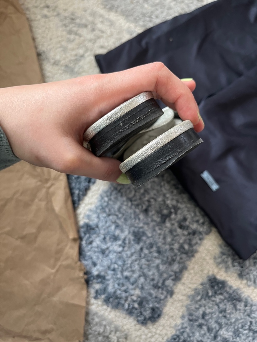 Prada Metallic Leather Mules - Picture 9 of 9